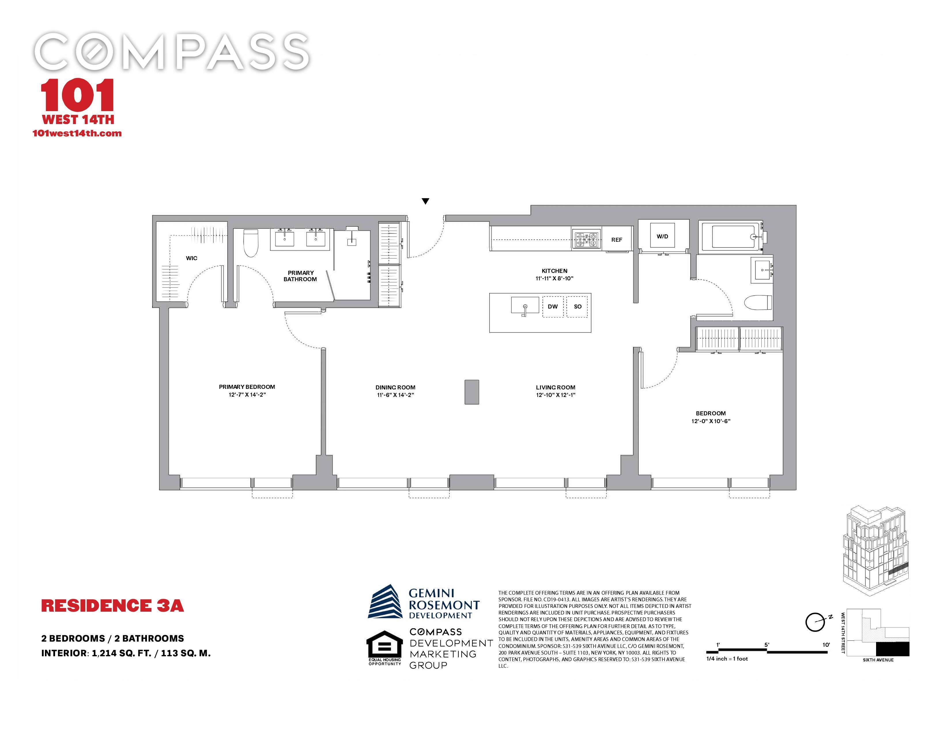 101 W 14th St, APT 3A