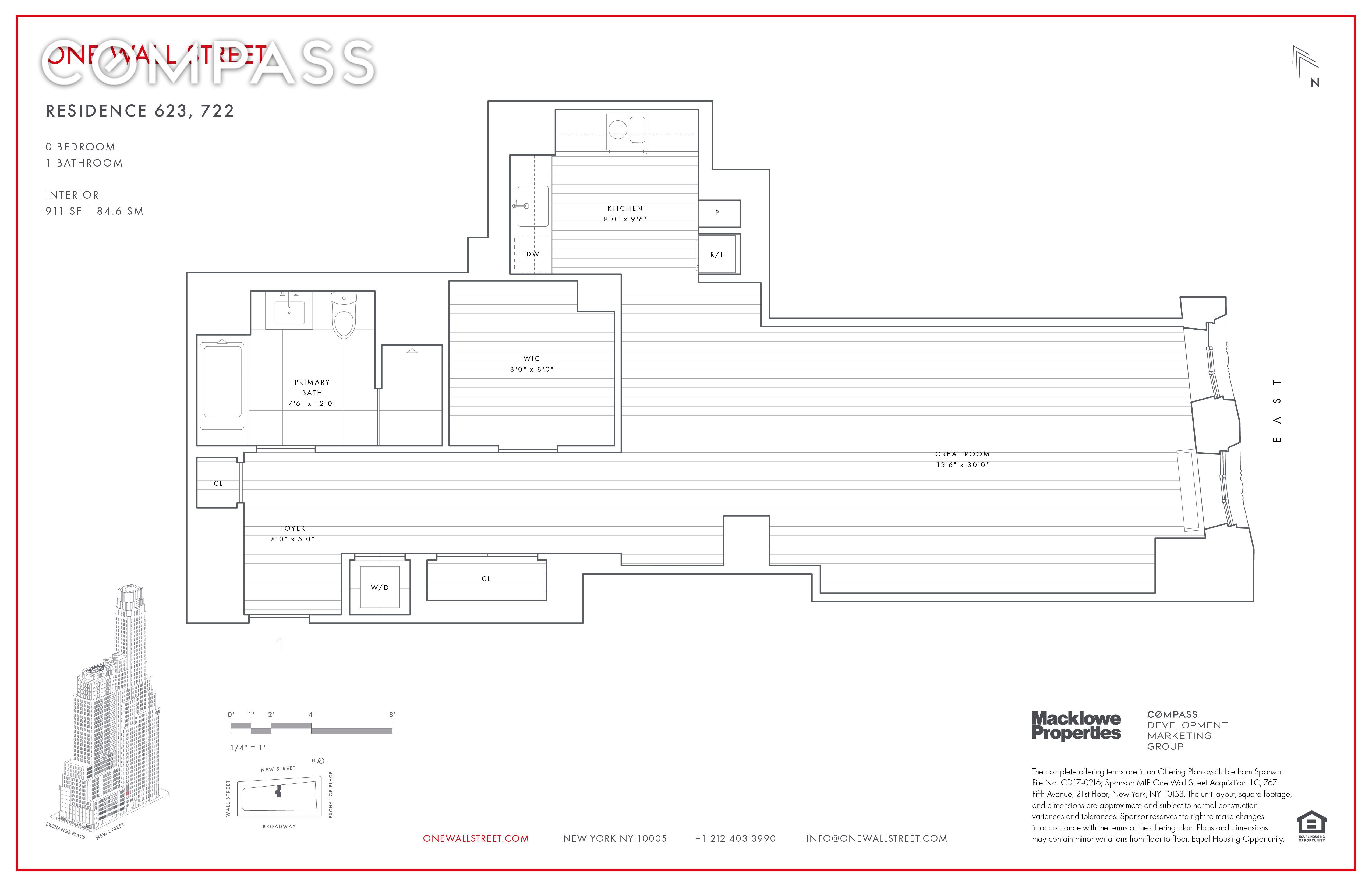 1 Wall St, APT 722