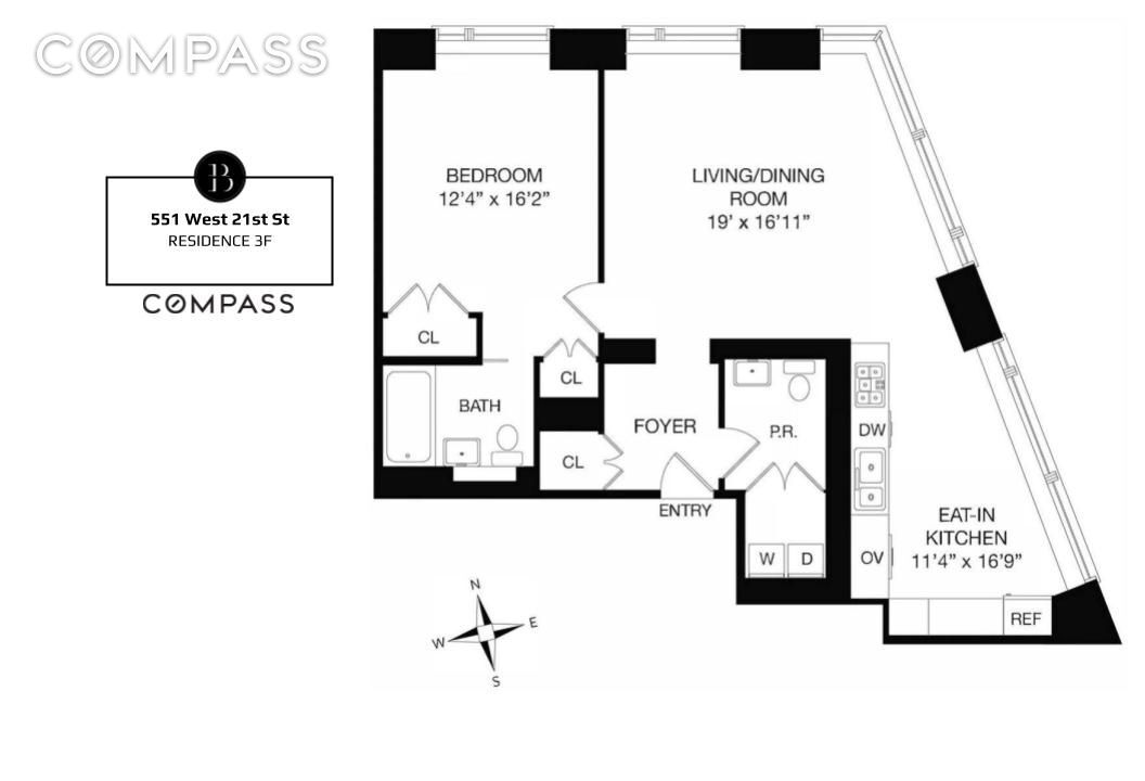 551 W 21st St, APT 3F