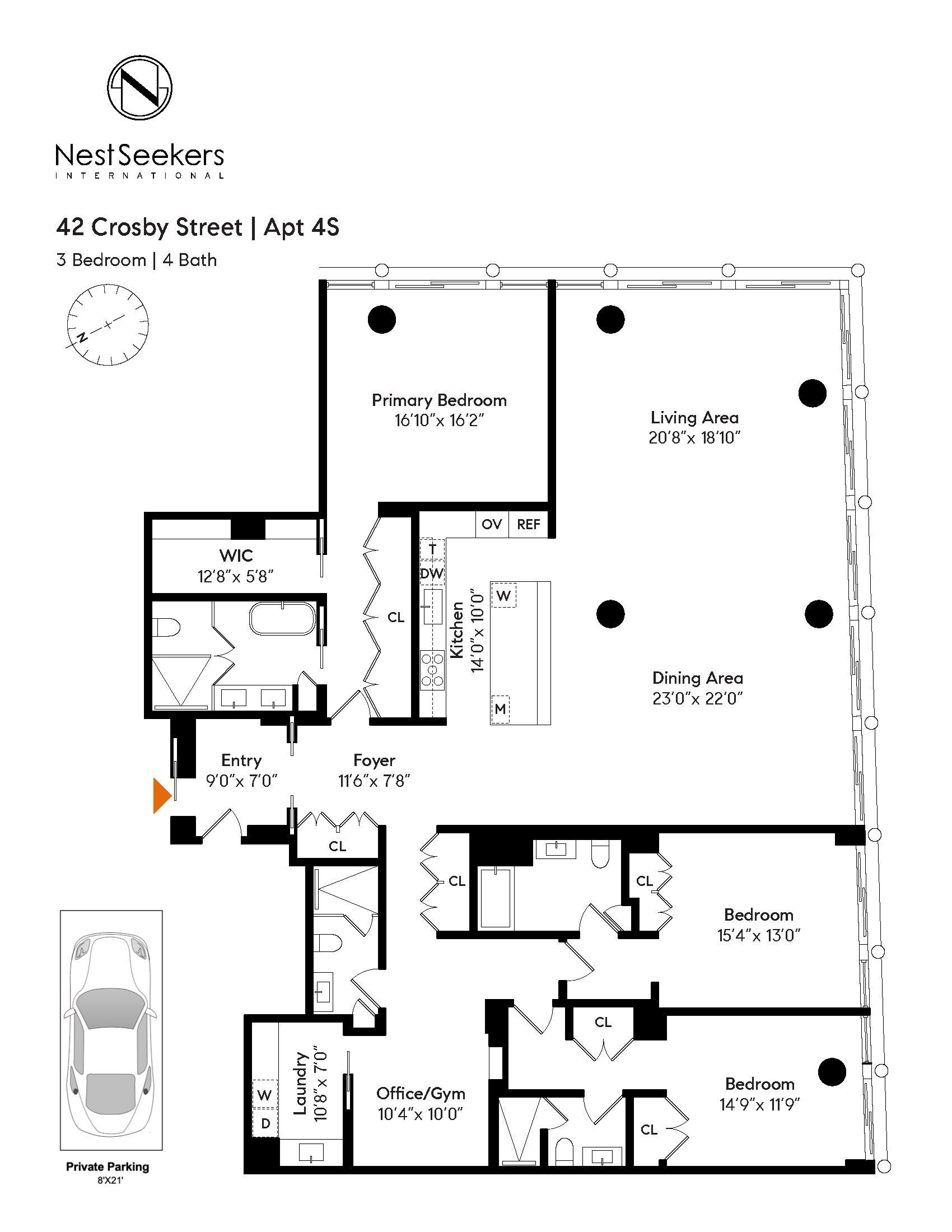 42 Crosby St, APT 4S