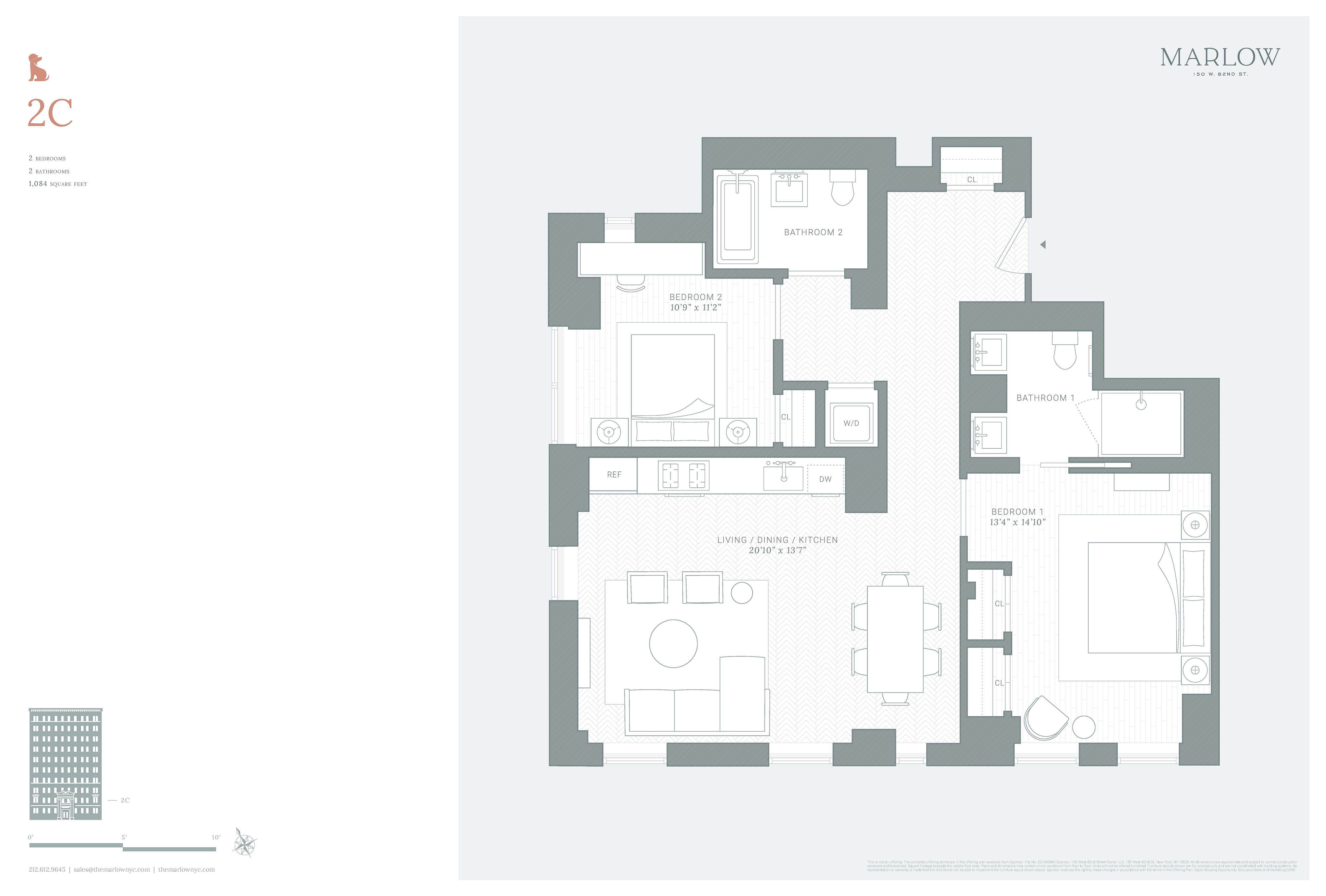 150 W 82nd St, APT 2C