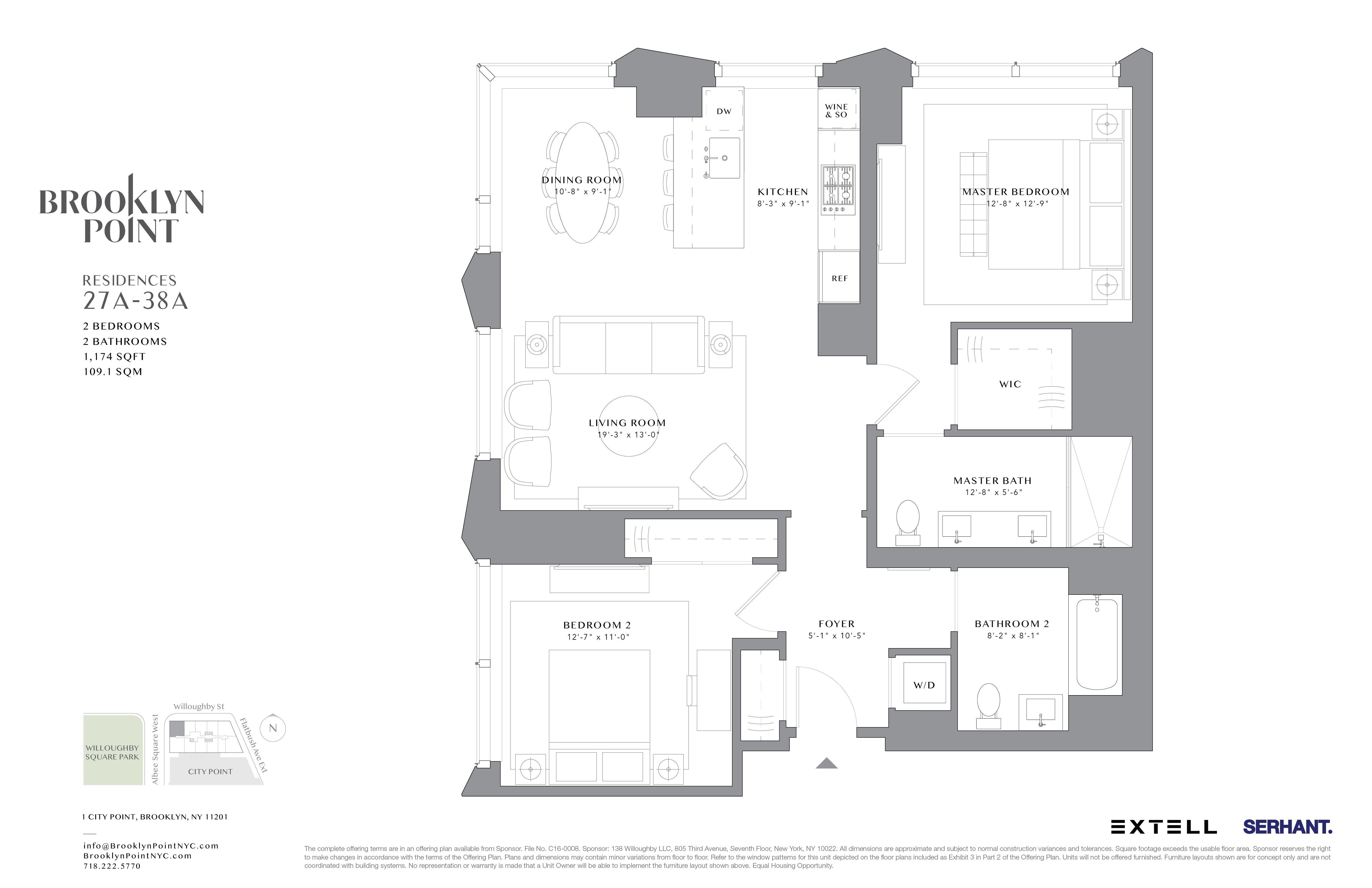 1 City Pt, APT 32A
