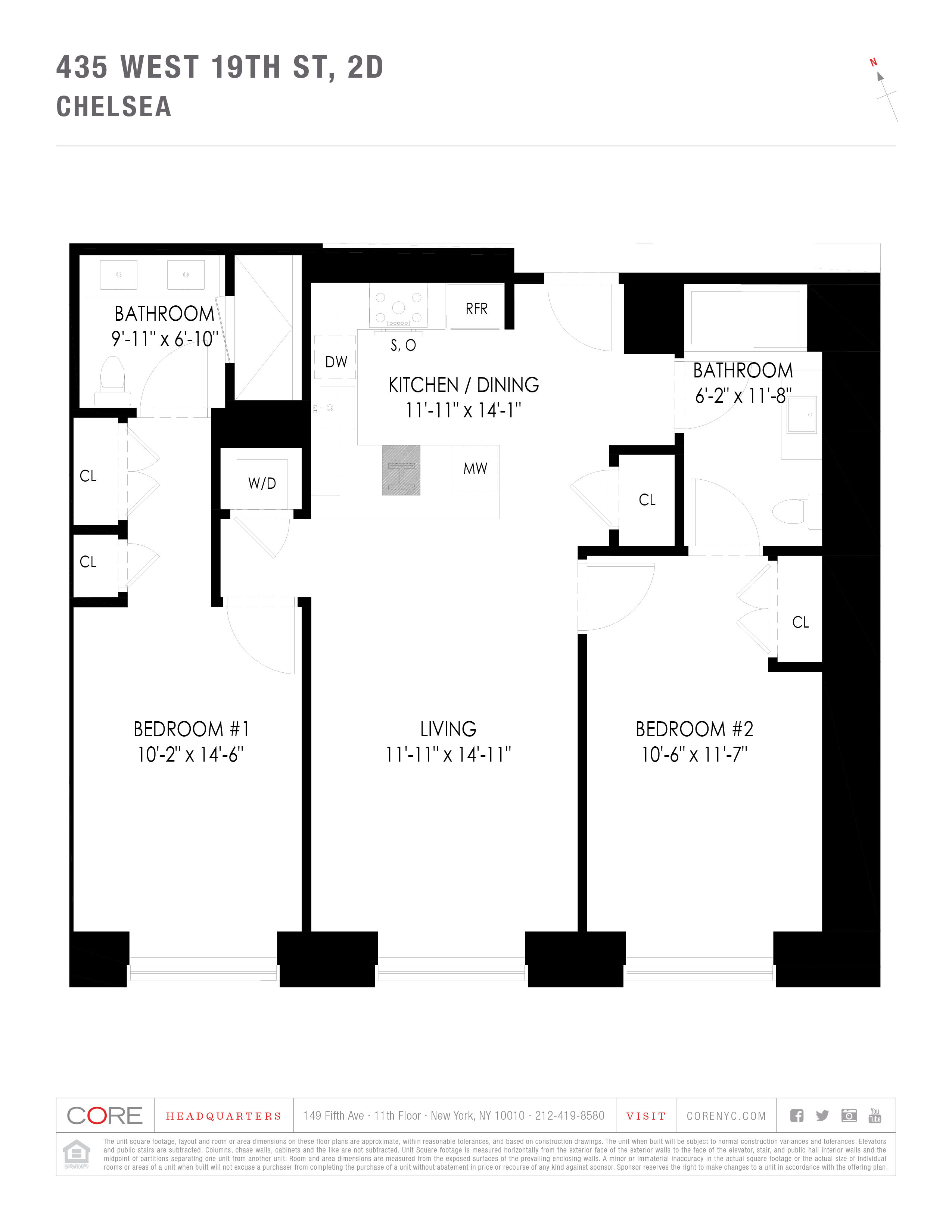 435 W 19th St, 2D