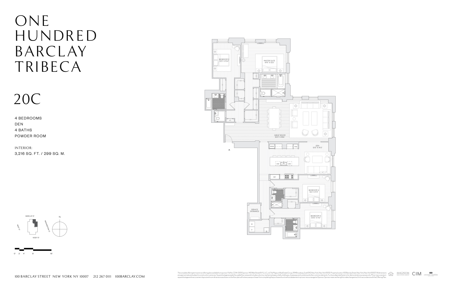 100 Barclay St, APT 20C