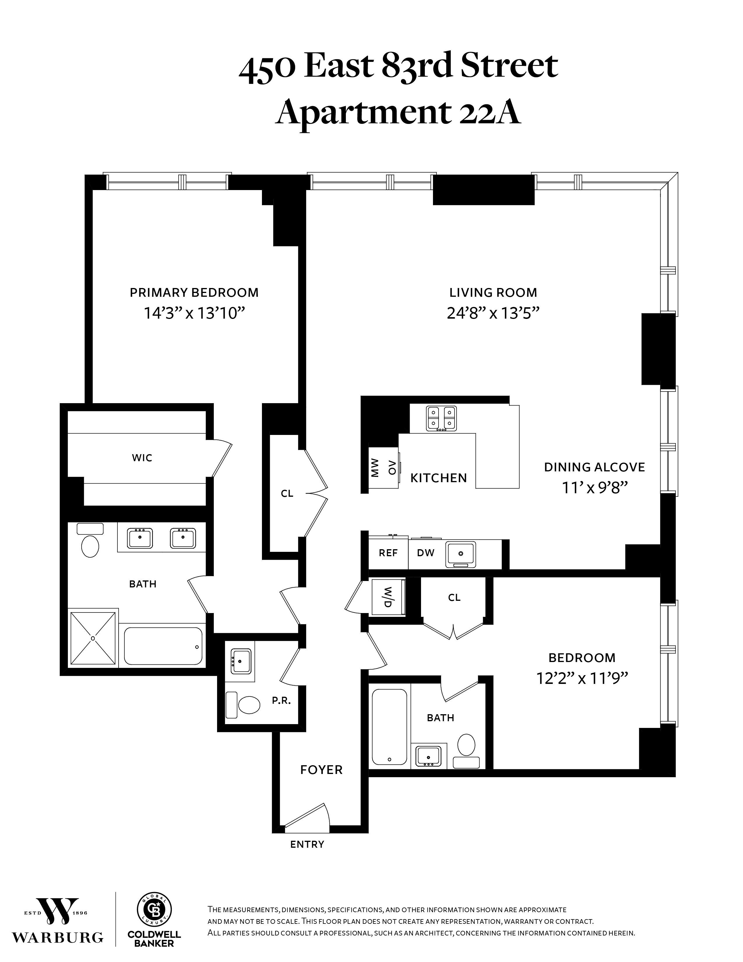 450 East 83rd Street, Apt 22A, Yorkville, NY 10028 WR3735736