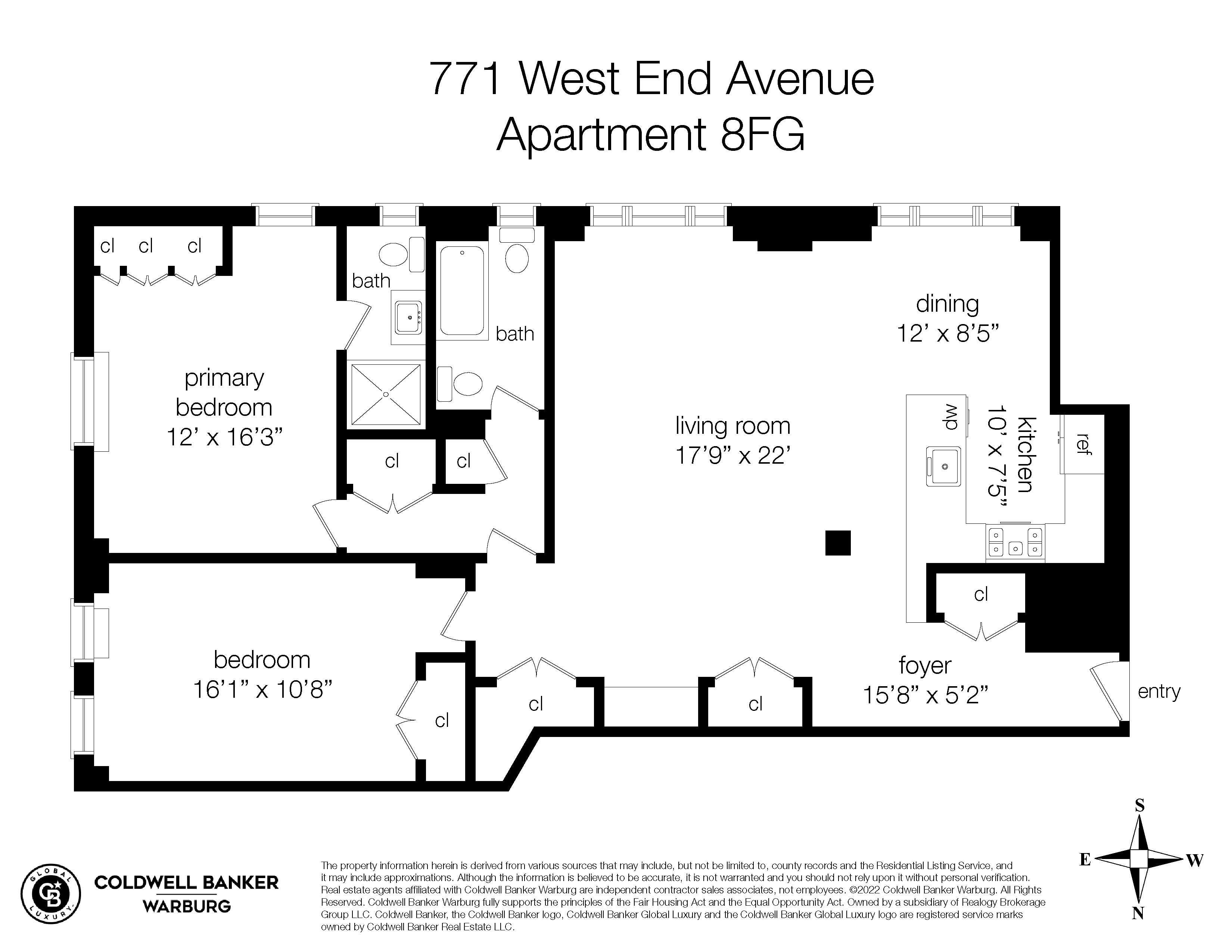 771 West End Avenue, Apt 8FG, Upper West Side, NY 10025 WR7506784