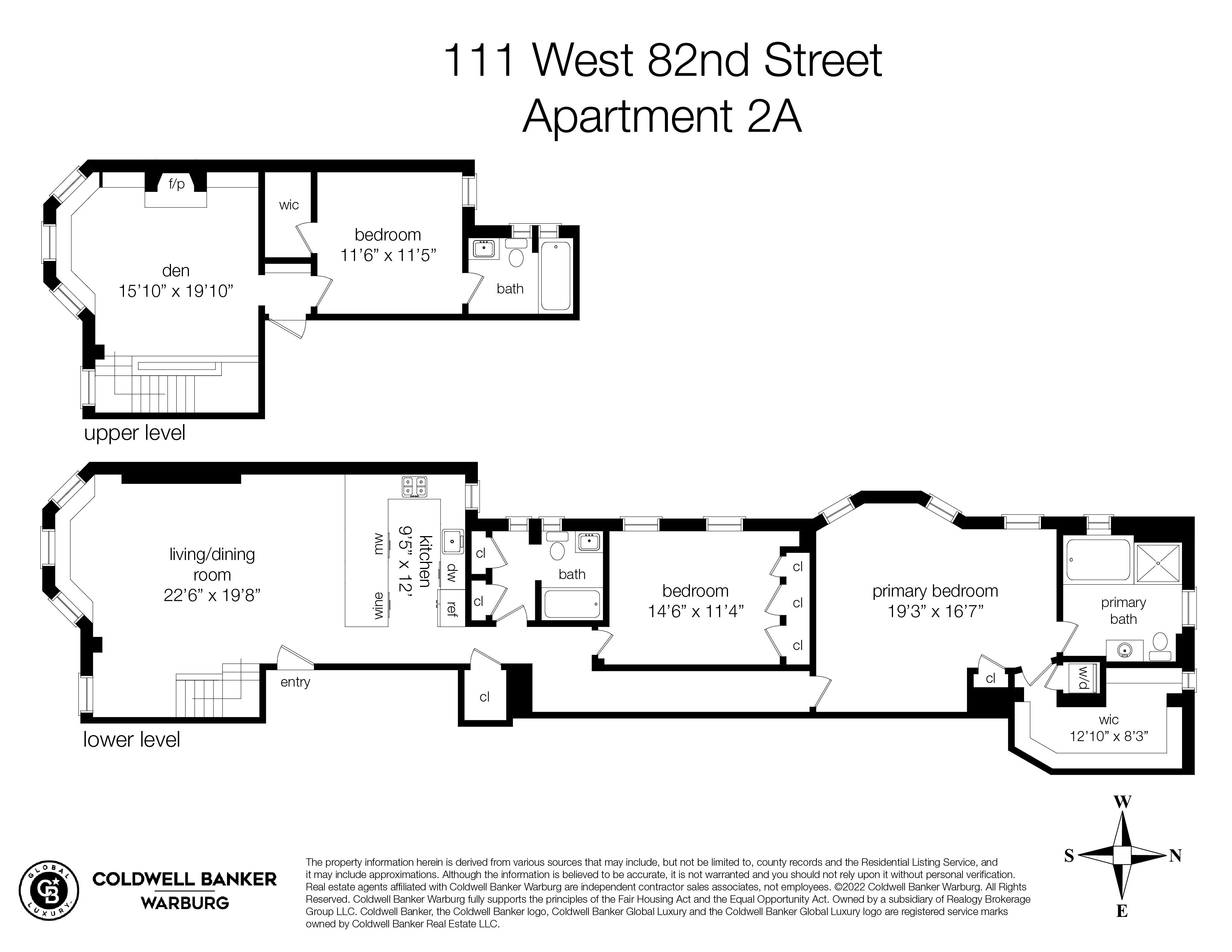 111 West 82nd Street, Apt 2A, Upper West Side, NY 10024 WR7581712